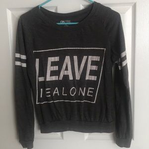 Cute leave me alone top!